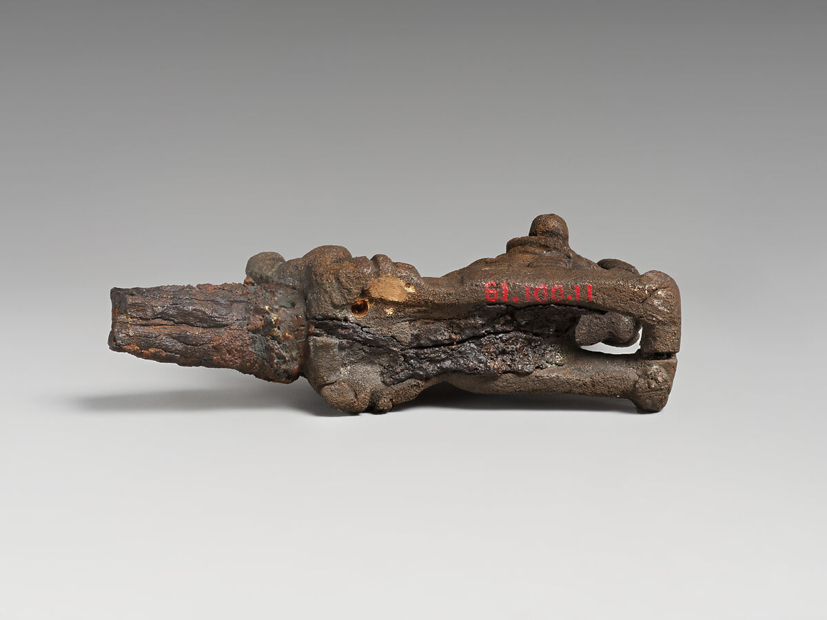 Lion pin, Bronze, iron, Iran