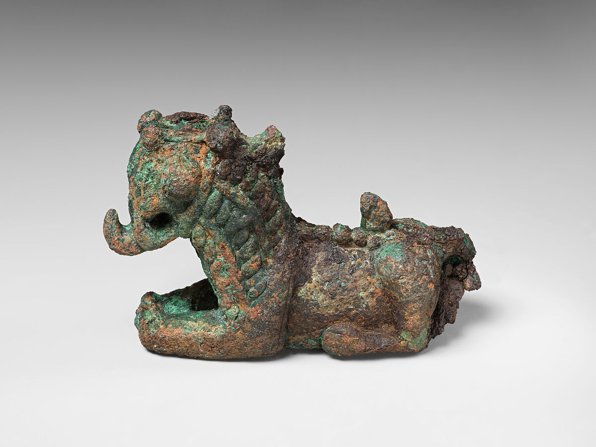 Lion pin, Bronze, Iran