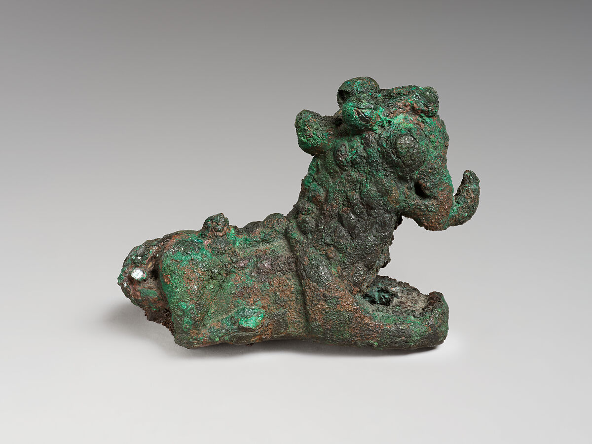 Lion pin, Bronze, Iran