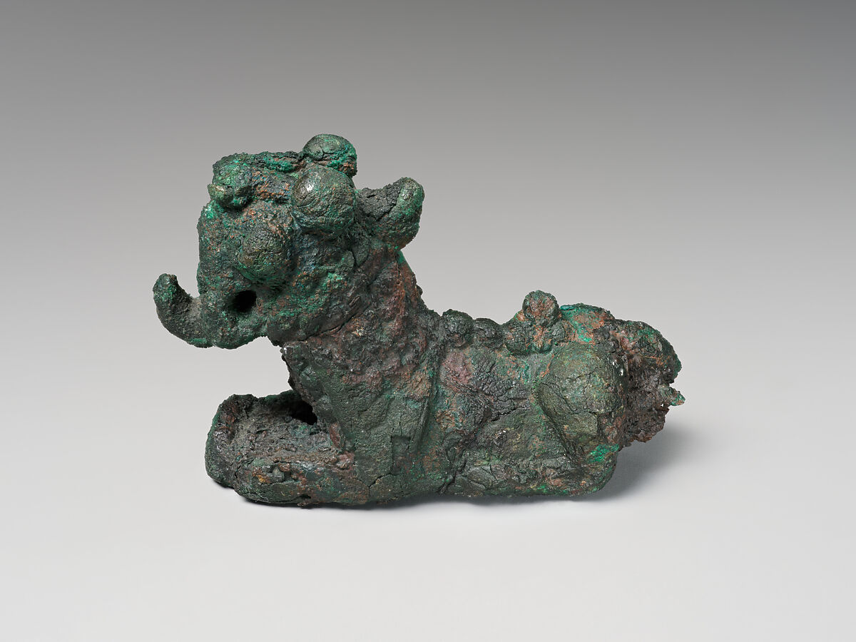 Lion pin, Bronze, Iran