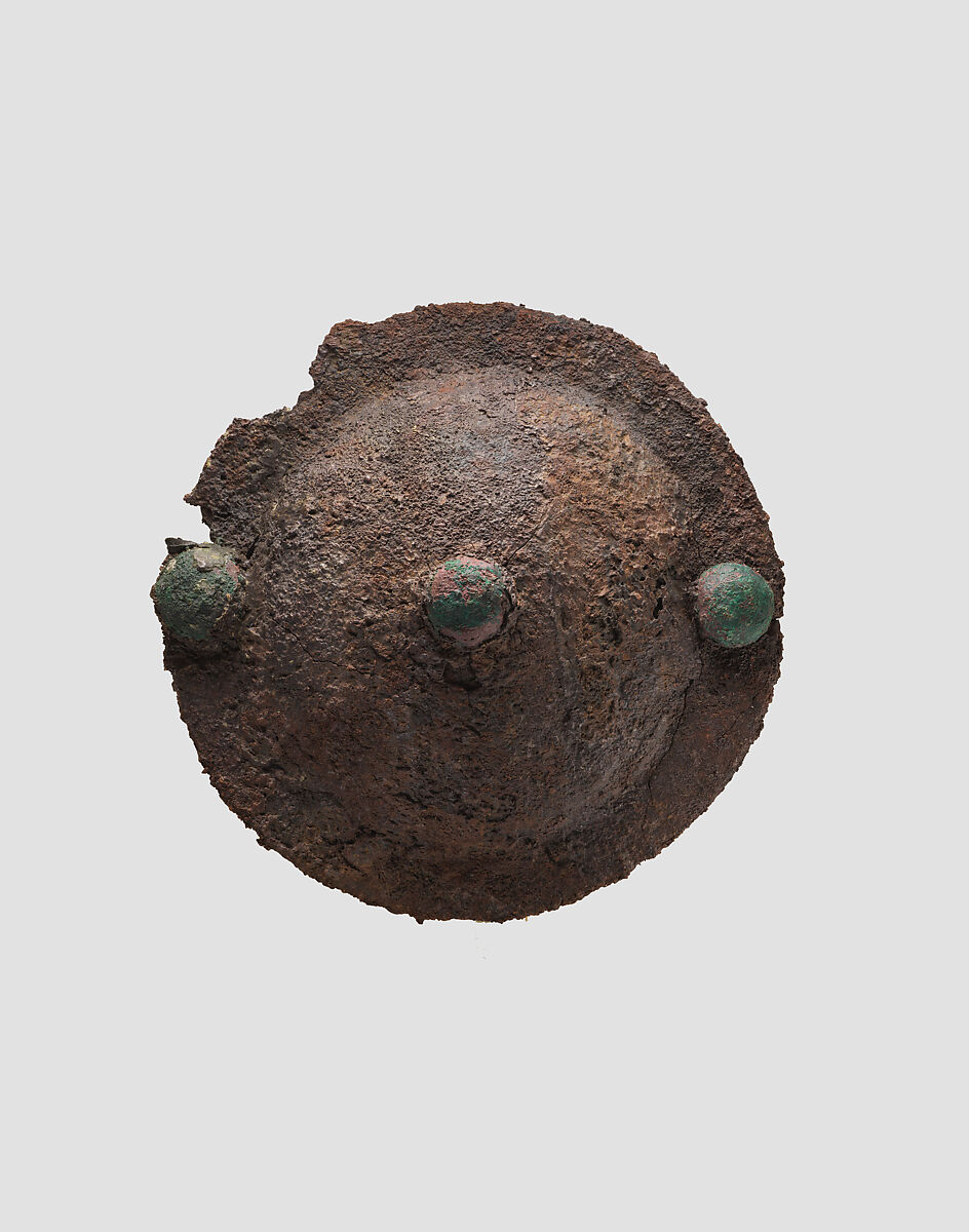 Umbo or stud, Iron, bronze, Iran 