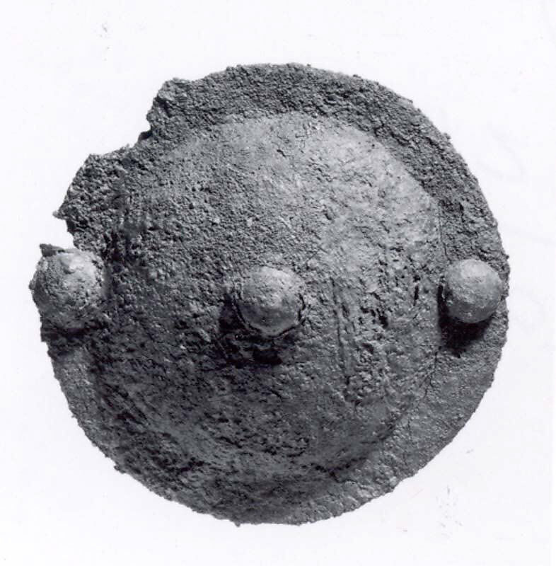 Umbo or stud, Iron, bronze, Iran 
