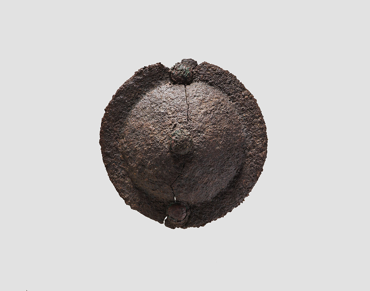Umbo or stud, Iron, bronze, Iran 