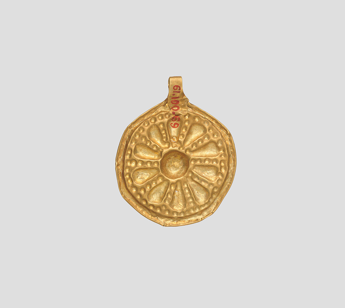 Rosette pendant, Gold, Iran