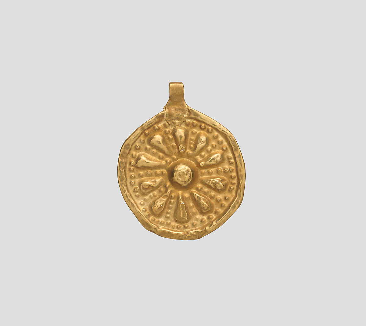 Rosette pendant, Gold, Iran 