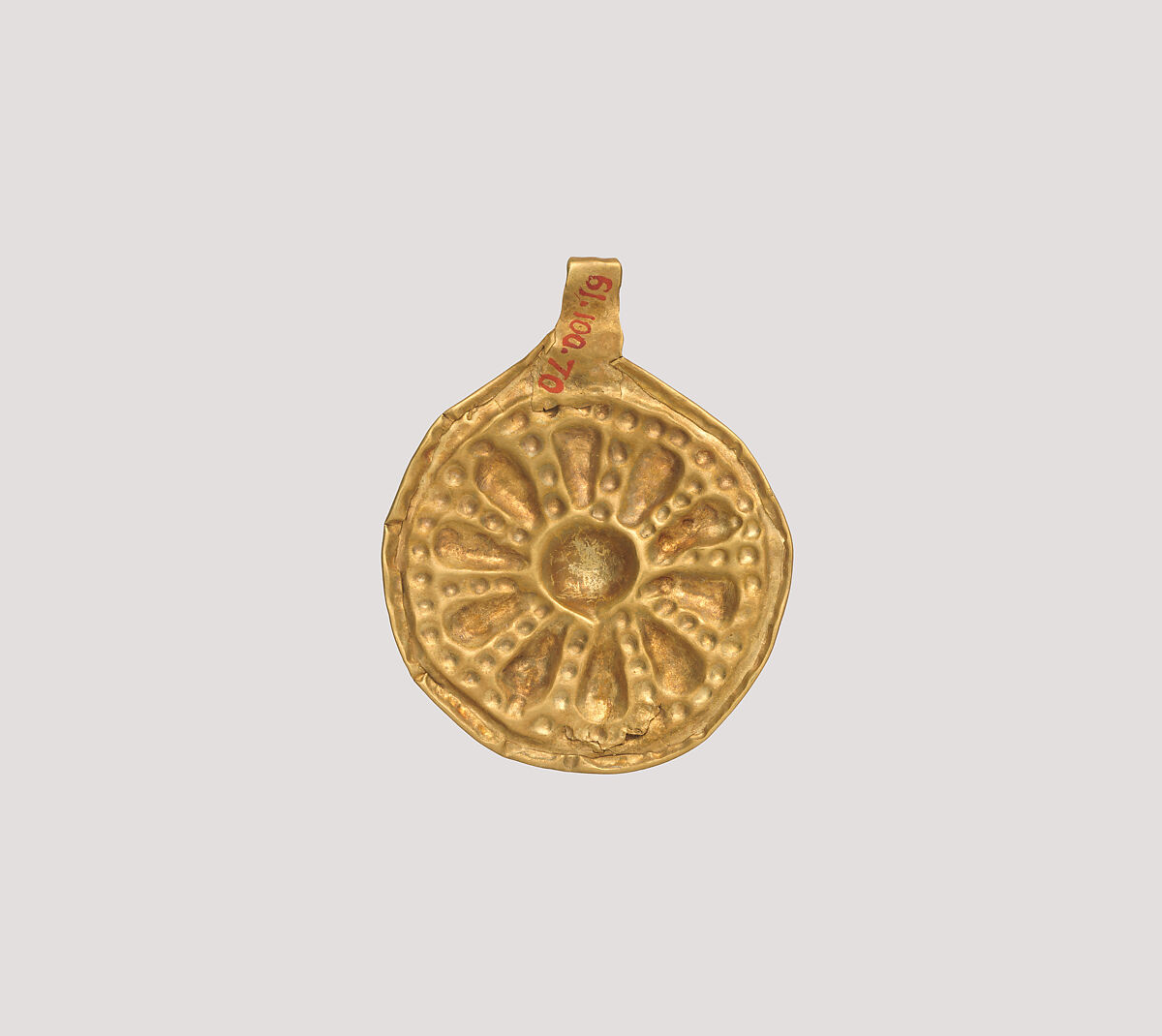 Rosette pendant, Gold, Iran