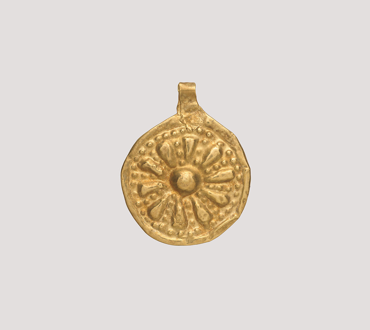 Rosette pendant, Gold, Iran 