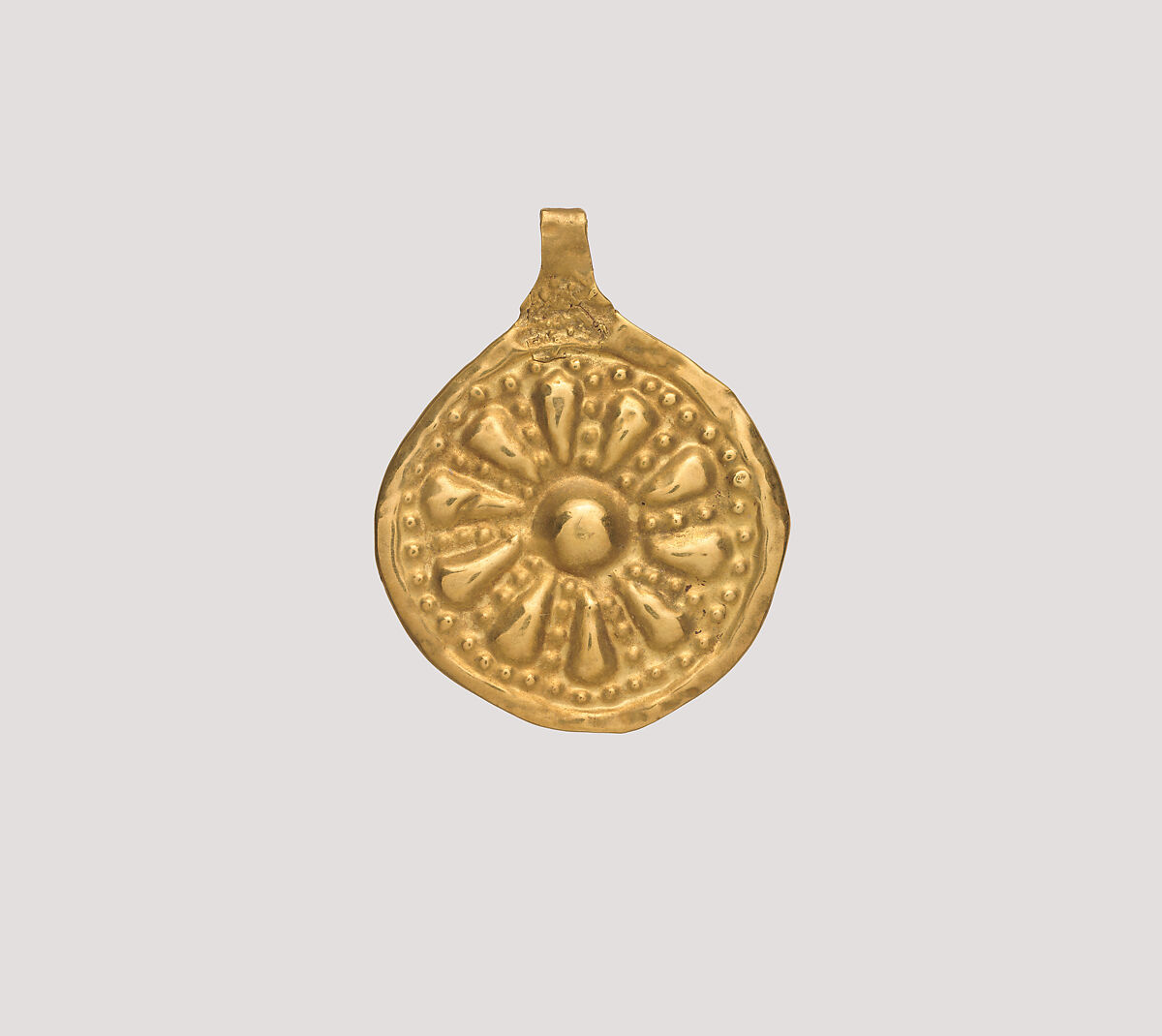 Rosette pendant, Gold, Iran 