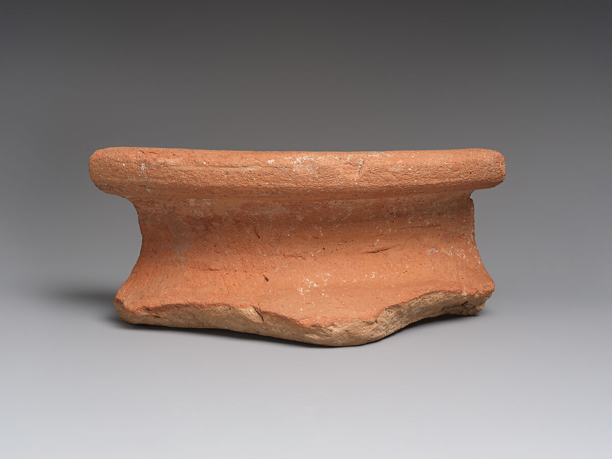 Jar rim sherd, Ceramic 