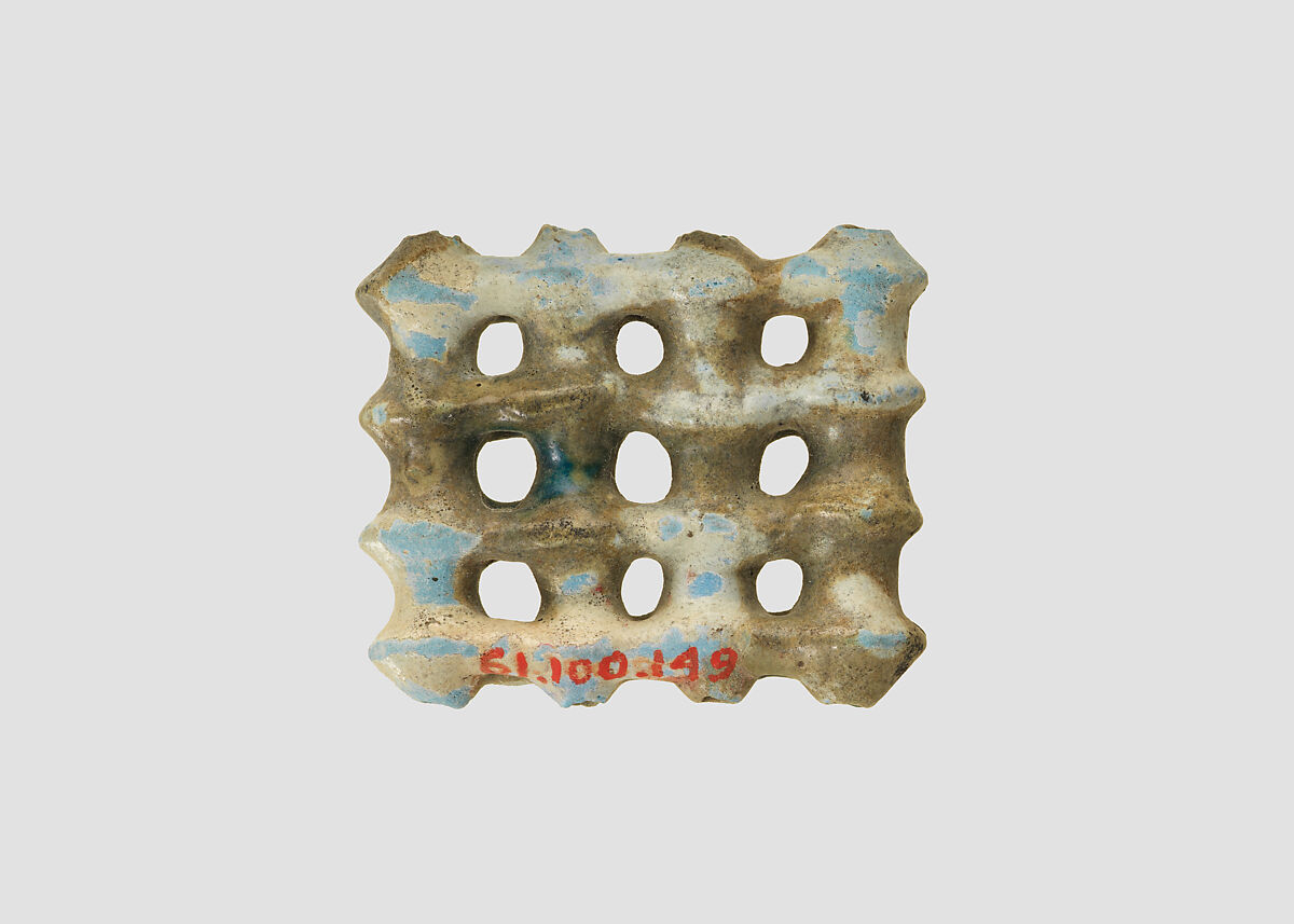 Bead spreader, Glass, Egyptian blue (?), Iran