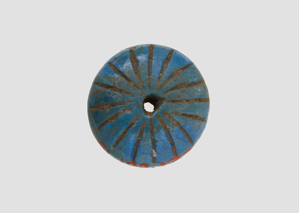 Bead, Glass, Egyptian Blue, Iran 