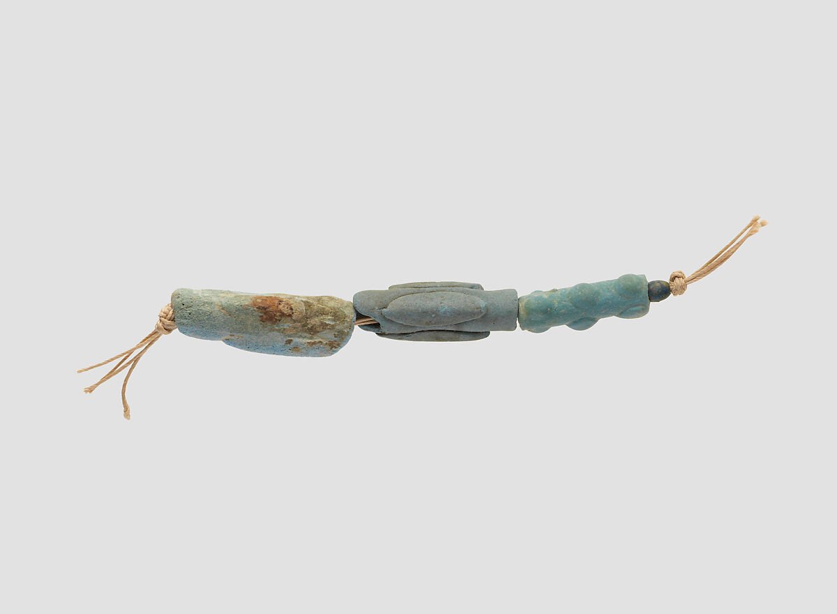 Beads, Glass, Egyptian Blue, Iran 