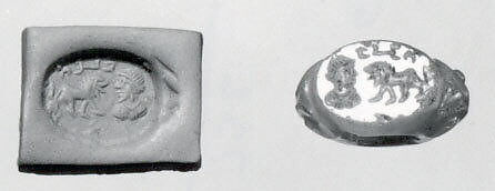 Stamp seal, Carnelian, Sasanian 