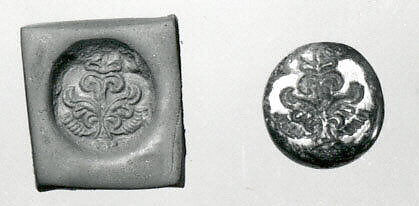 Stamp seal, Carnelian, Sasanian 