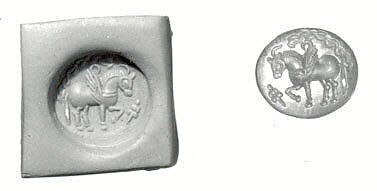 Stamp seal, Carnelian, Sasanian