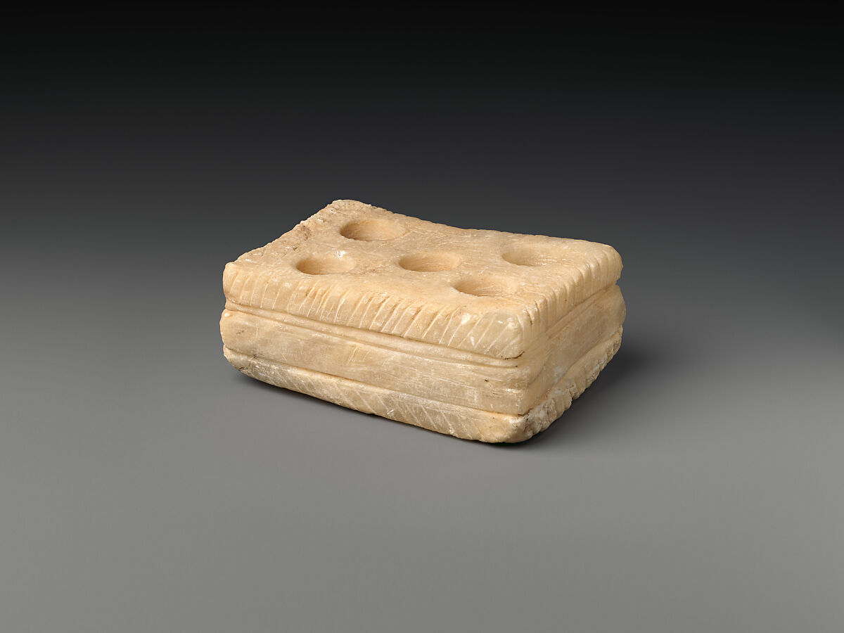 Vessel or ritual stand, Alabaster (?), Sumerian 