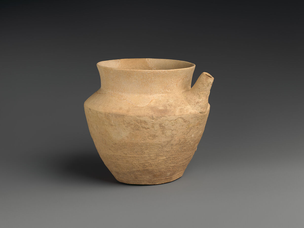 Spouted jar, Ceramic, Sumerian 
