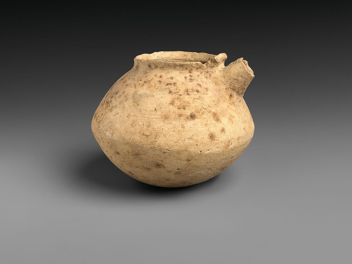 Spouted jar, Ceramic, Sumerian 