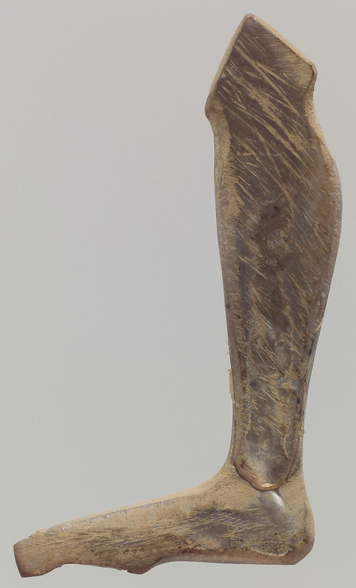 Inlay: leg and foot, Shell, Sumerian 
