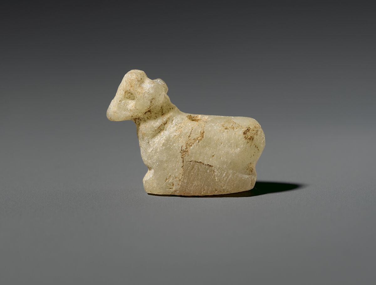 Calf amulet, Quartzite (?), Sumerian 