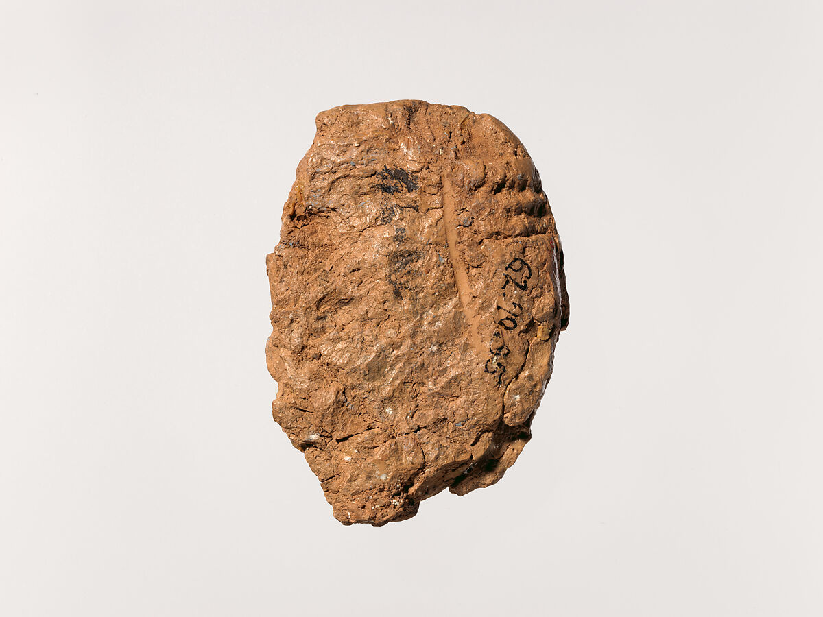 Cuneiform tablet: distribution of copper knives, Clay