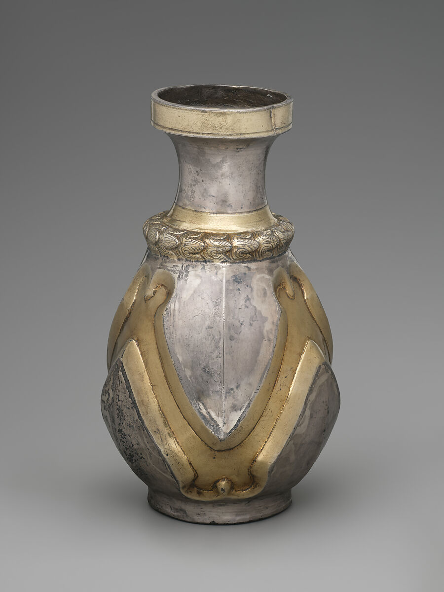 Vessel, Silver, mercury gilding, Sasanian 