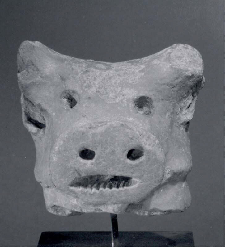 Head of bull, Ceramic 