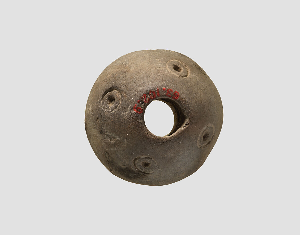Spindle whorl, Ceramic, Iran