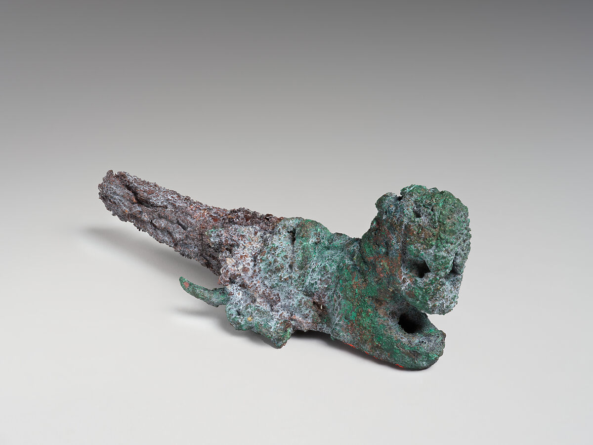 Lion pin, Bronze, iron, Iran