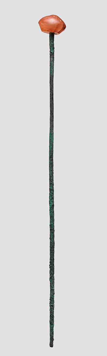 Pin, Bronze, carnelian, Iran 