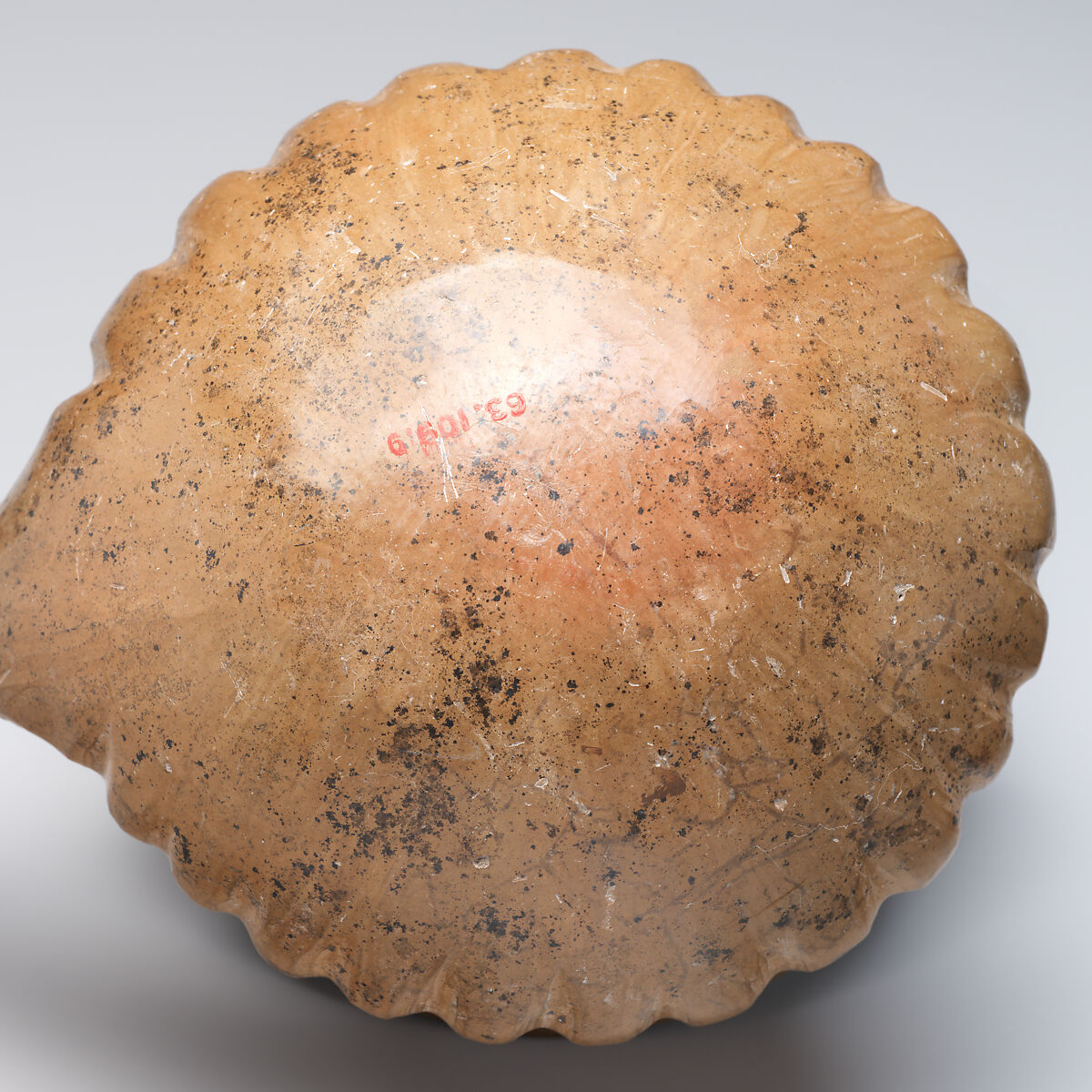 Spouted jar with a basket handle, Ceramic, Iran