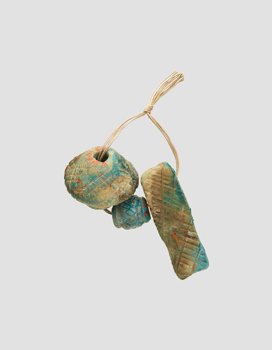 Beads, Faience, glaze, Iran