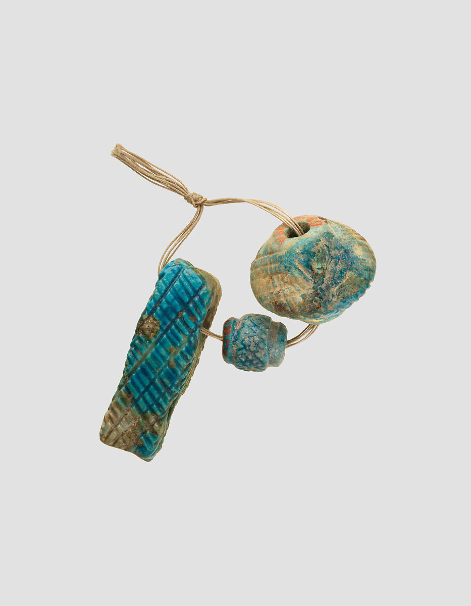 Beads, Faience, glaze, Iran 