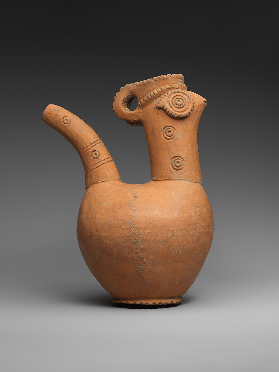 Spouted vessel, Ceramic, Iran 