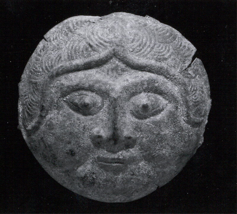 Disc plaque or boss, Bronze, Iran 