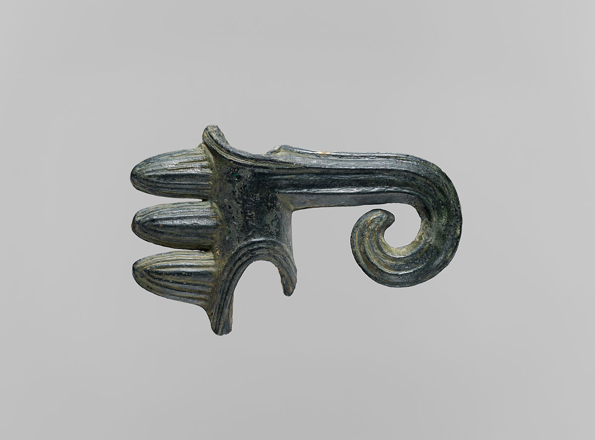 Shaft-hole axe head with voluted blade, Bronze, Elamite