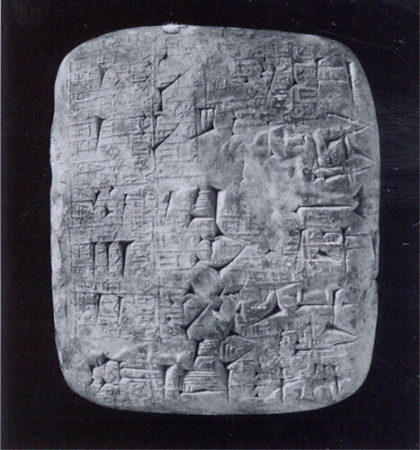 Cuneiform tablet impressed with cylinder seal: deliveries of oxen