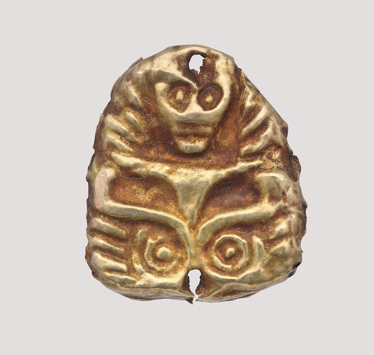 Appliqué with fantastic creature, Gold, Scythian 