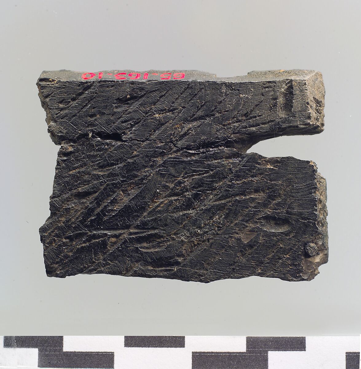 Plaque with a seated, winged leonine monster  possibly with scorpion tail, Ivory, Iran