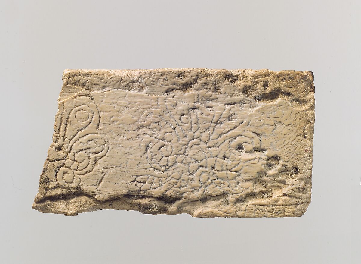 Plaque fragment, Ivory, Iran 