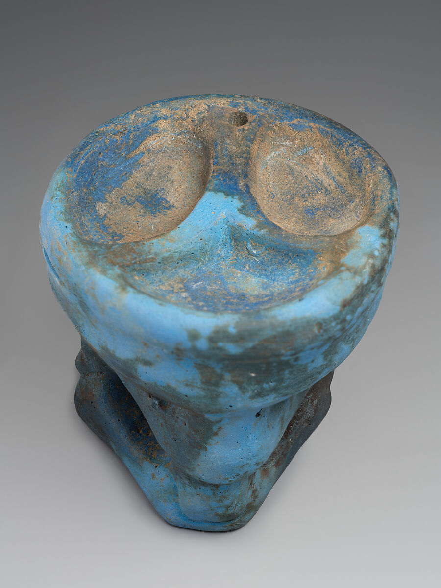 Cosmetic stand, Egyptian Blue, Iran