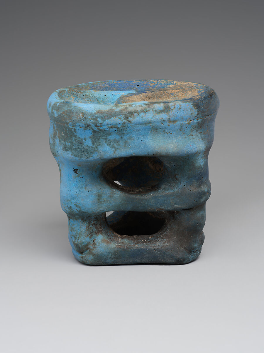 Cosmetic stand, Egyptian Blue, Iran