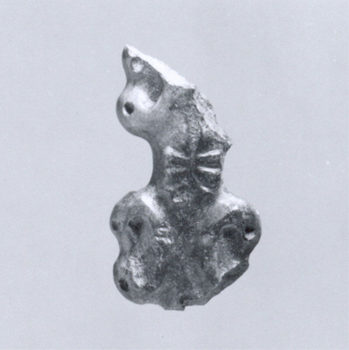 Harness or bridle fitting (?), Shell, Iran 