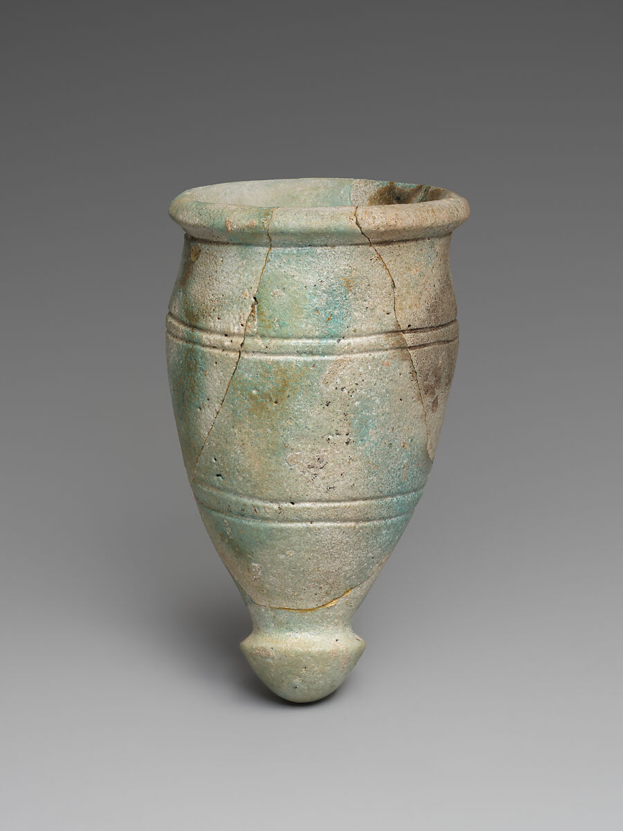 Beaker, Faience, glaze, Iran 