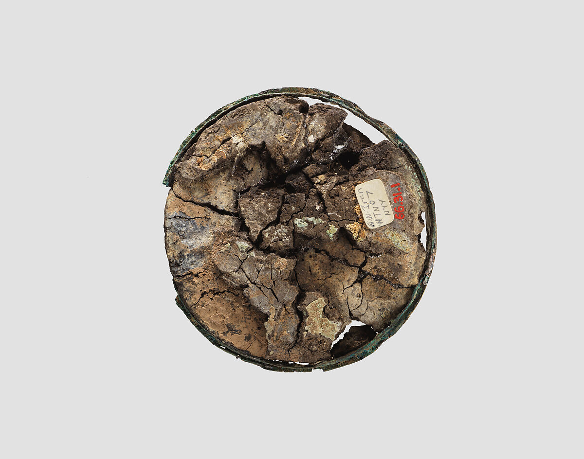 Roundel, Bronze, bitumen, Elamite