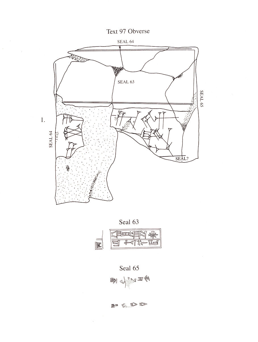 Cuneiform tablet case impressed with four cylinder seals, Clay, Old Assyrian Trading Colony