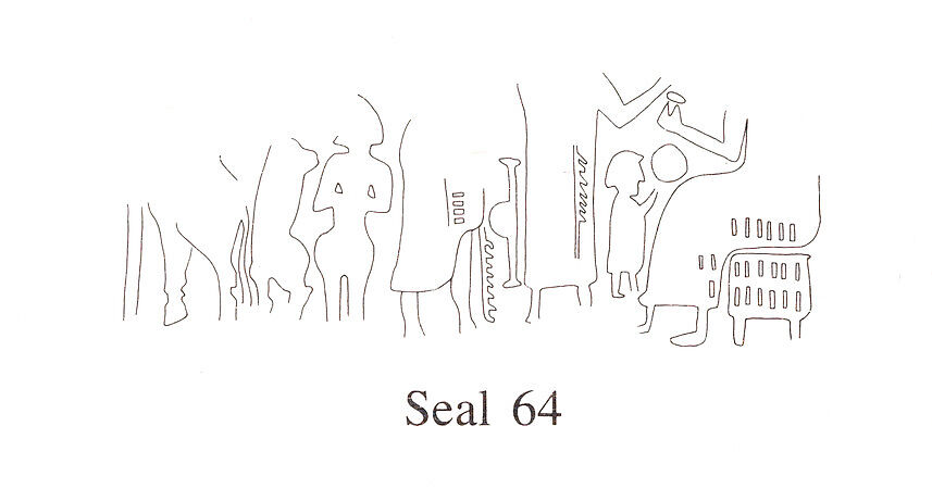 Cuneiform tablet case impressed with four cylinder seals, Clay, Old Assyrian Trading Colony