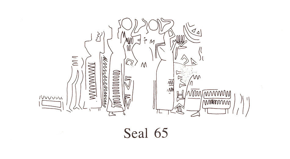 Cuneiform tablet case impressed with four cylinder seals, Clay, Old Assyrian Trading Colony