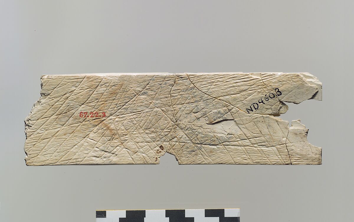 Furniture plaque carved in relief with two addorsed, ram-headed sphinxes, Ivory, Assyrian