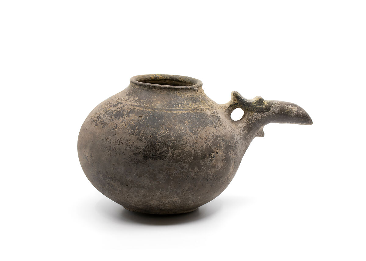 Spouted pitcher, Ceramic, Iran 